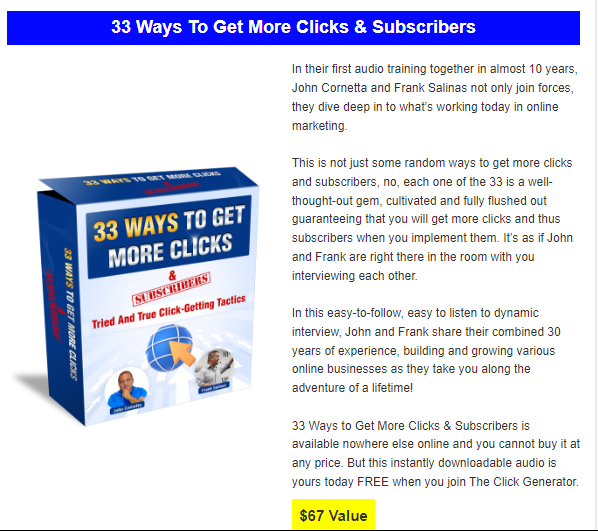 The Click Generator Review