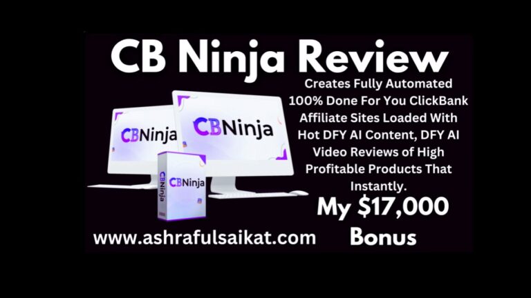 CB Ninja: 100% Done For You ClickBank Affiliate Sites review 2024